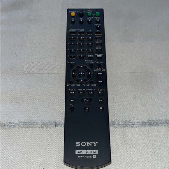 Sony Other - Sony RM-AAU029 AV System Remote Control Black Multi-Function